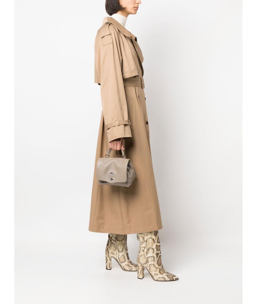 ZANELLATO Бежевая кожаная сумка тоут, фото 3