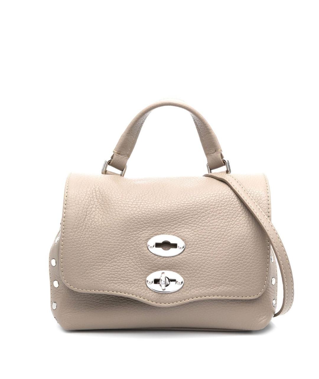 ZANELLATO Бежевая кожаная сумка тоут, фото 1