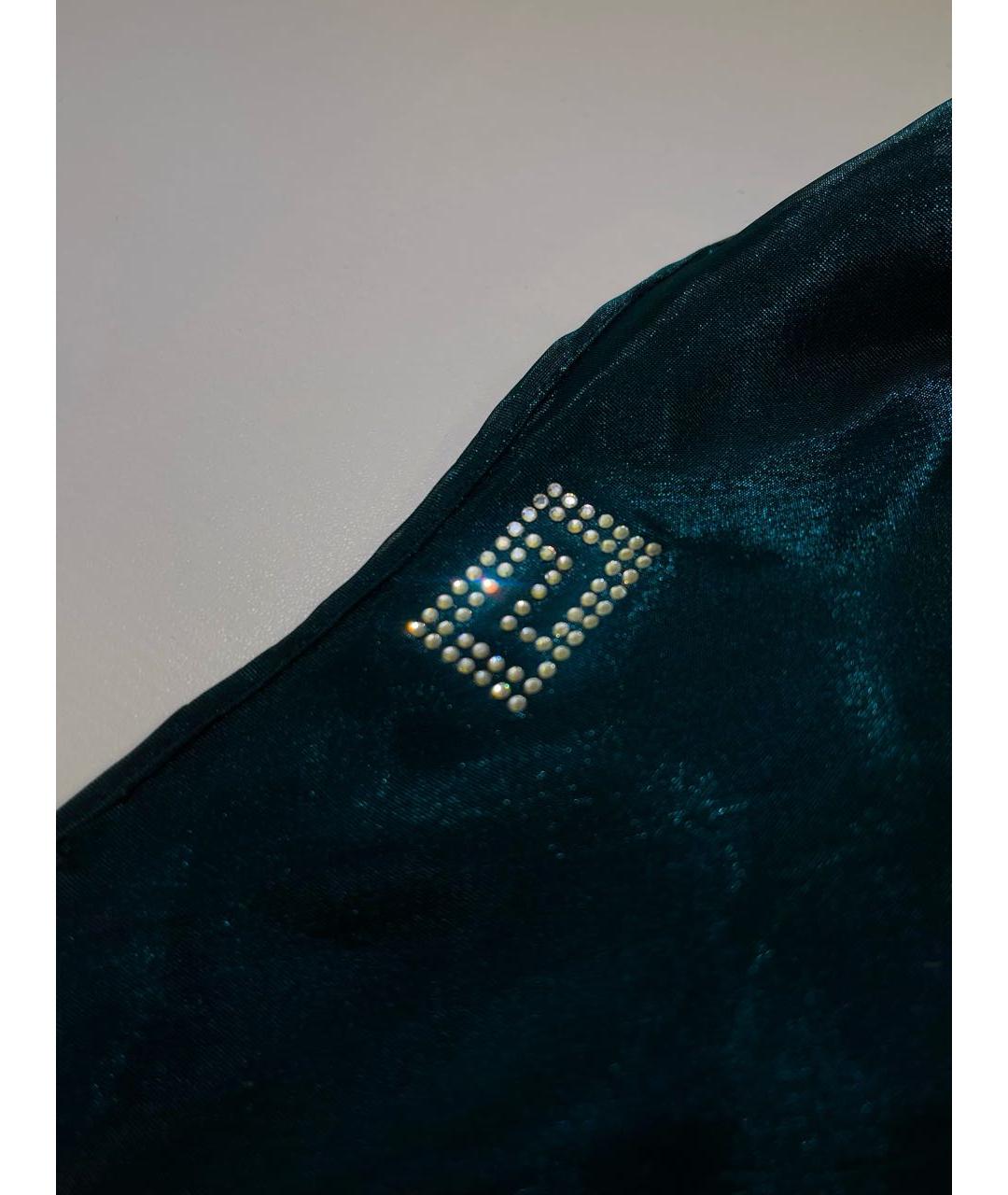 VERSACE Зеленые полиэстеровое коктейльное платье, фото 4