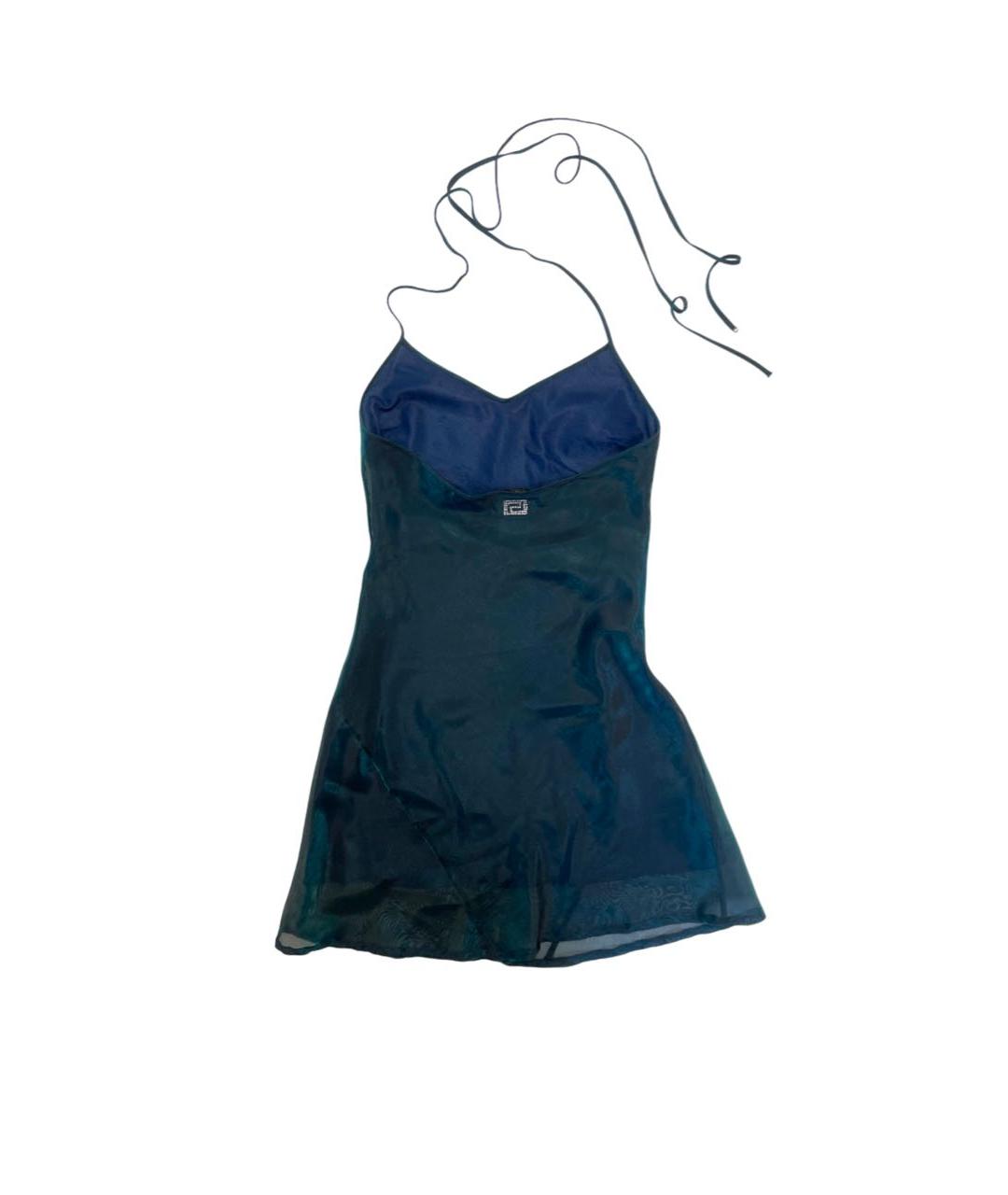 VERSACE Зеленые полиэстеровое коктейльное платье, фото 2