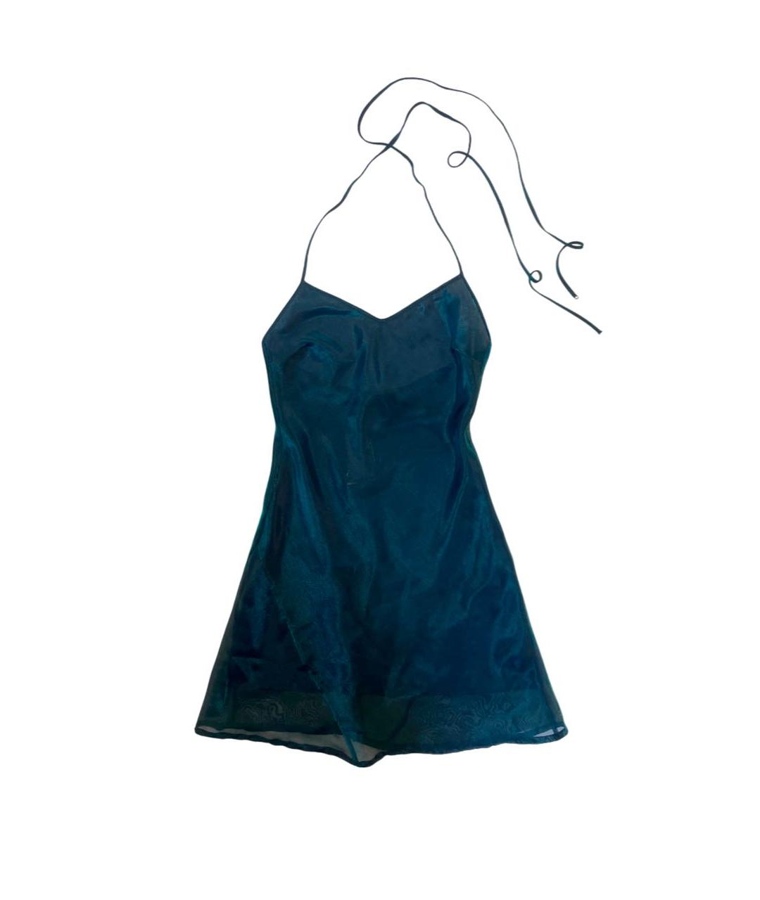 VERSACE Зеленые полиэстеровое коктейльное платье, фото 9