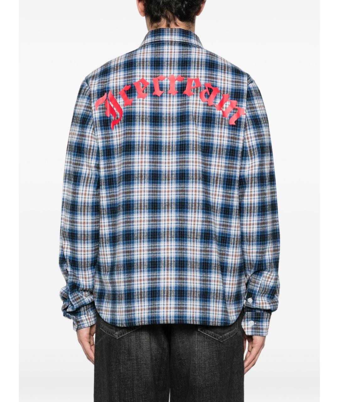 icecream Синяя хлопковая кэжуал рубашка, фото 4