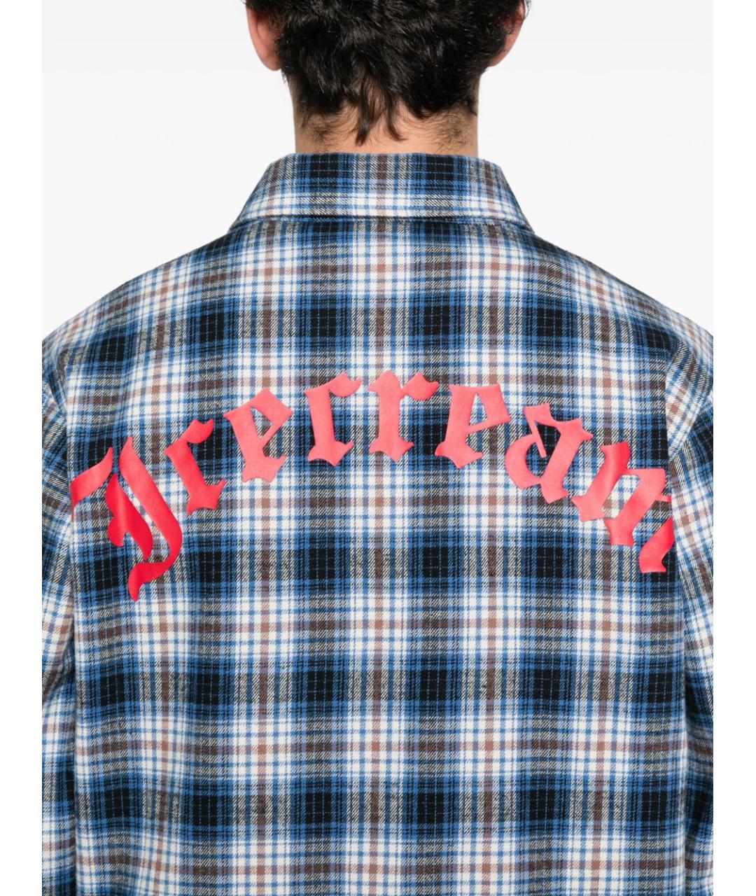 icecream Синяя хлопковая кэжуал рубашка, фото 2