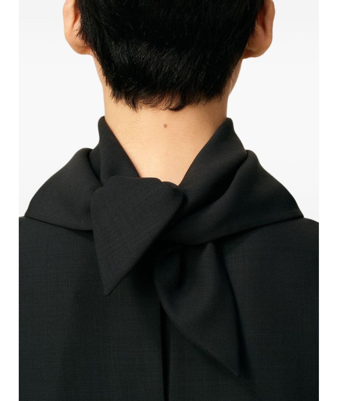 Ami Paris Черная шерстяная кэжуал рубашка, фото 5