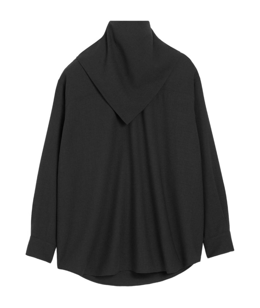 Ami Paris Черная шерстяная кэжуал рубашка, фото 1