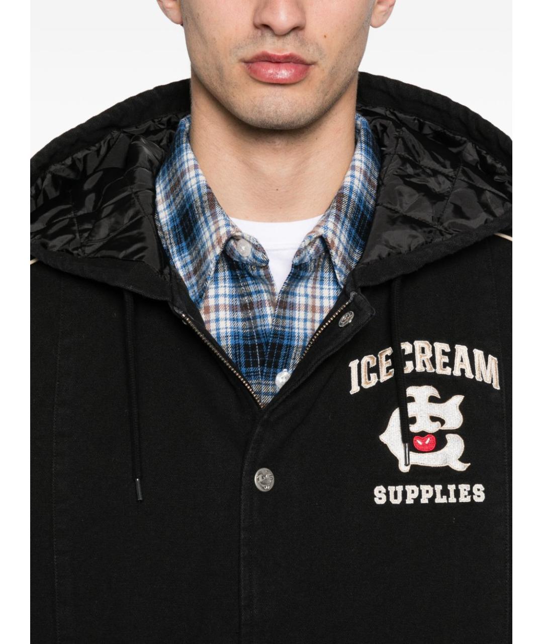 icecream Черная хлопковая куртка, фото 4