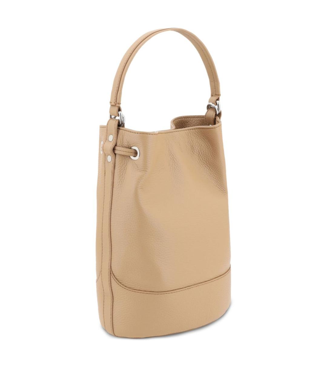 ZANELLATO Коричневая кожаная сумка с короткими ручками, фото 3