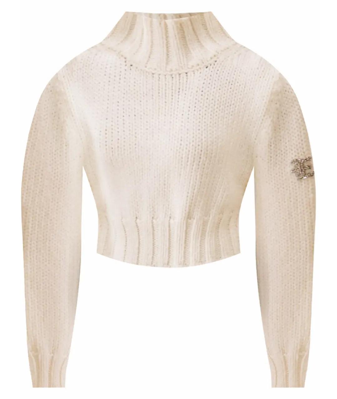 ERMANNO SCERVINO Бежевый шерстяной джемпер / свитер, фото 6