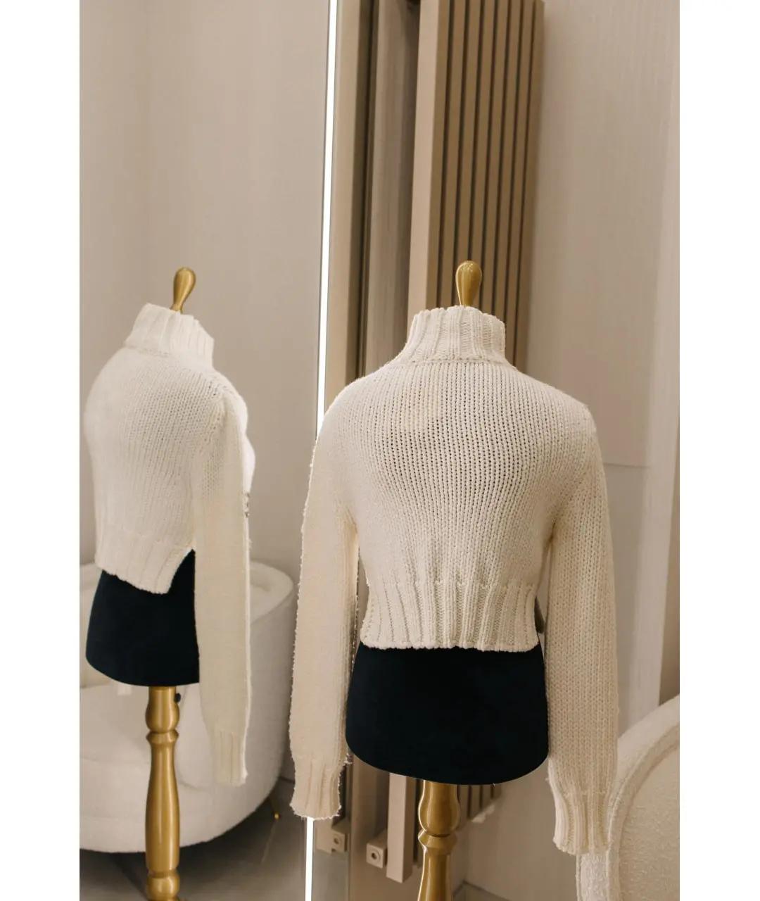 ERMANNO SCERVINO Бежевый шерстяной джемпер / свитер, фото 3