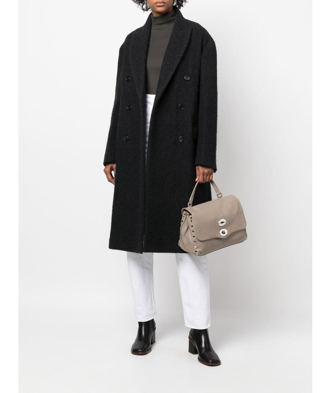 ZANELLATO Серая кожаная сумка тоут, фото 2