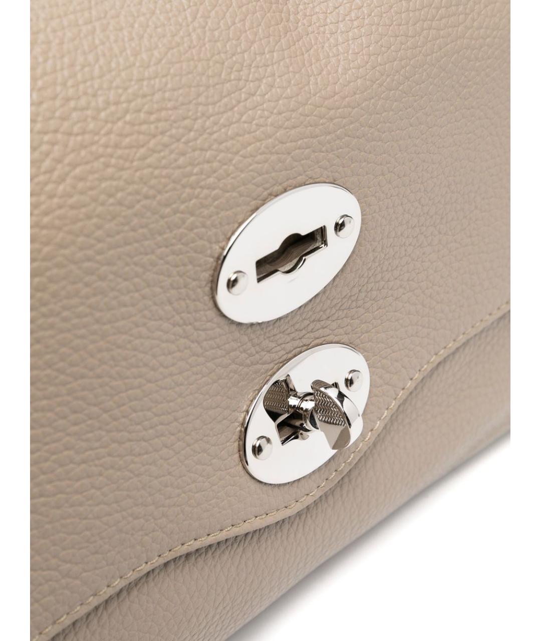 ZANELLATO Серая кожаная сумка тоут, фото 3