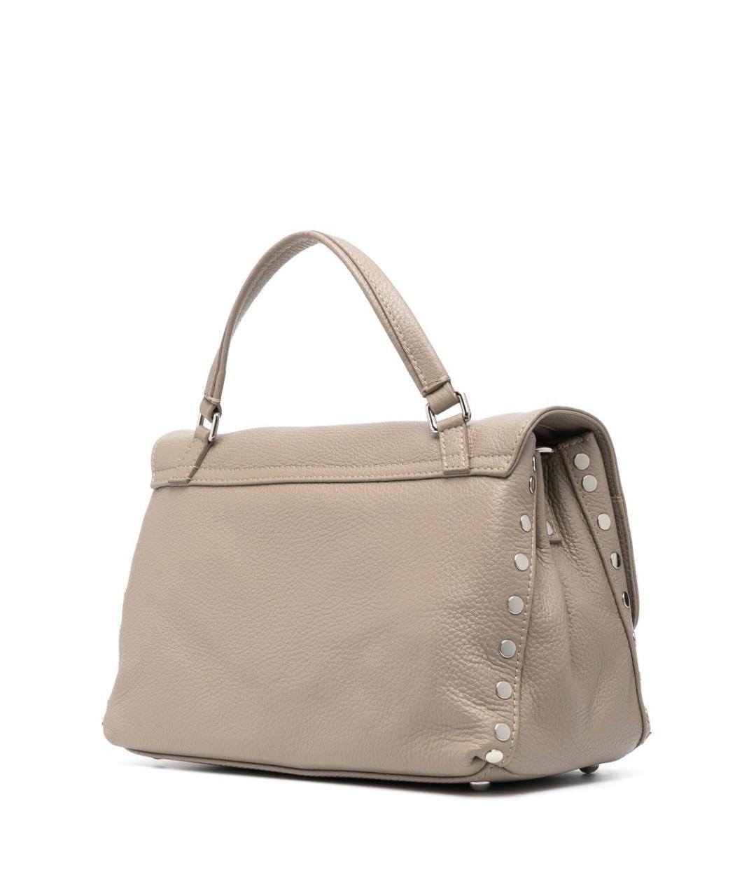 ZANELLATO Серая кожаная сумка тоут, фото 4