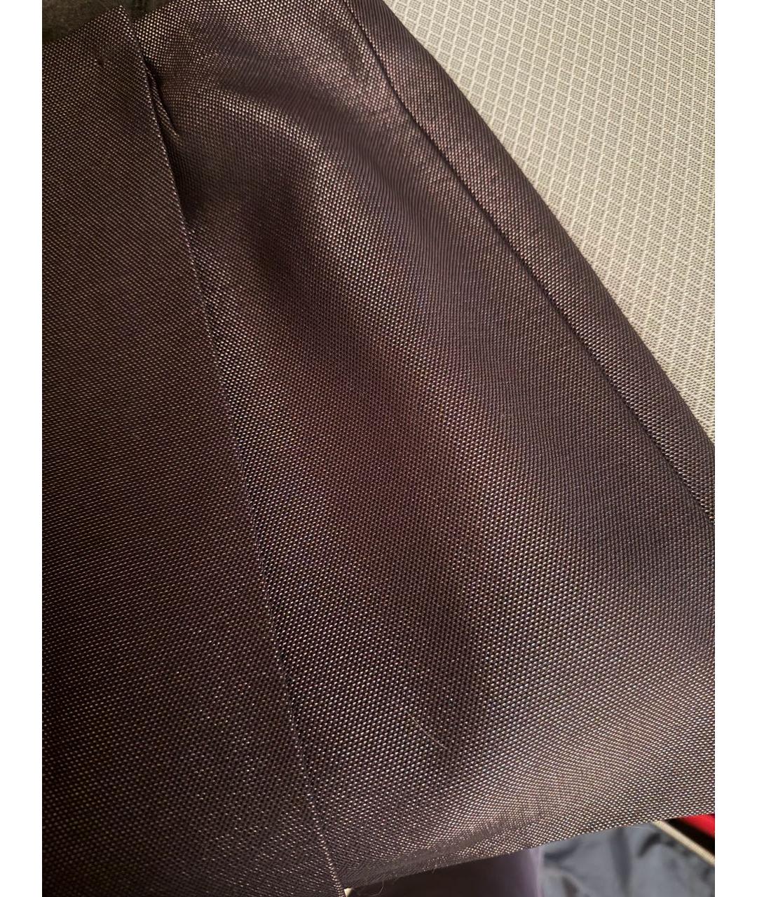 SPORTMAX Фиолетовая шерстяная юбка мини, фото 2