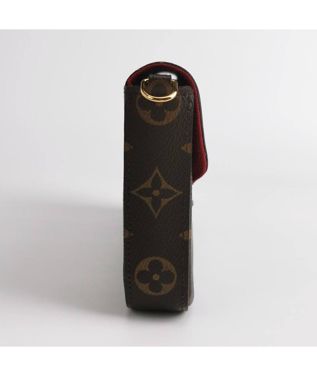 LOUIS VUITTON Коричневая кожаная сумка через плечо, фото 4