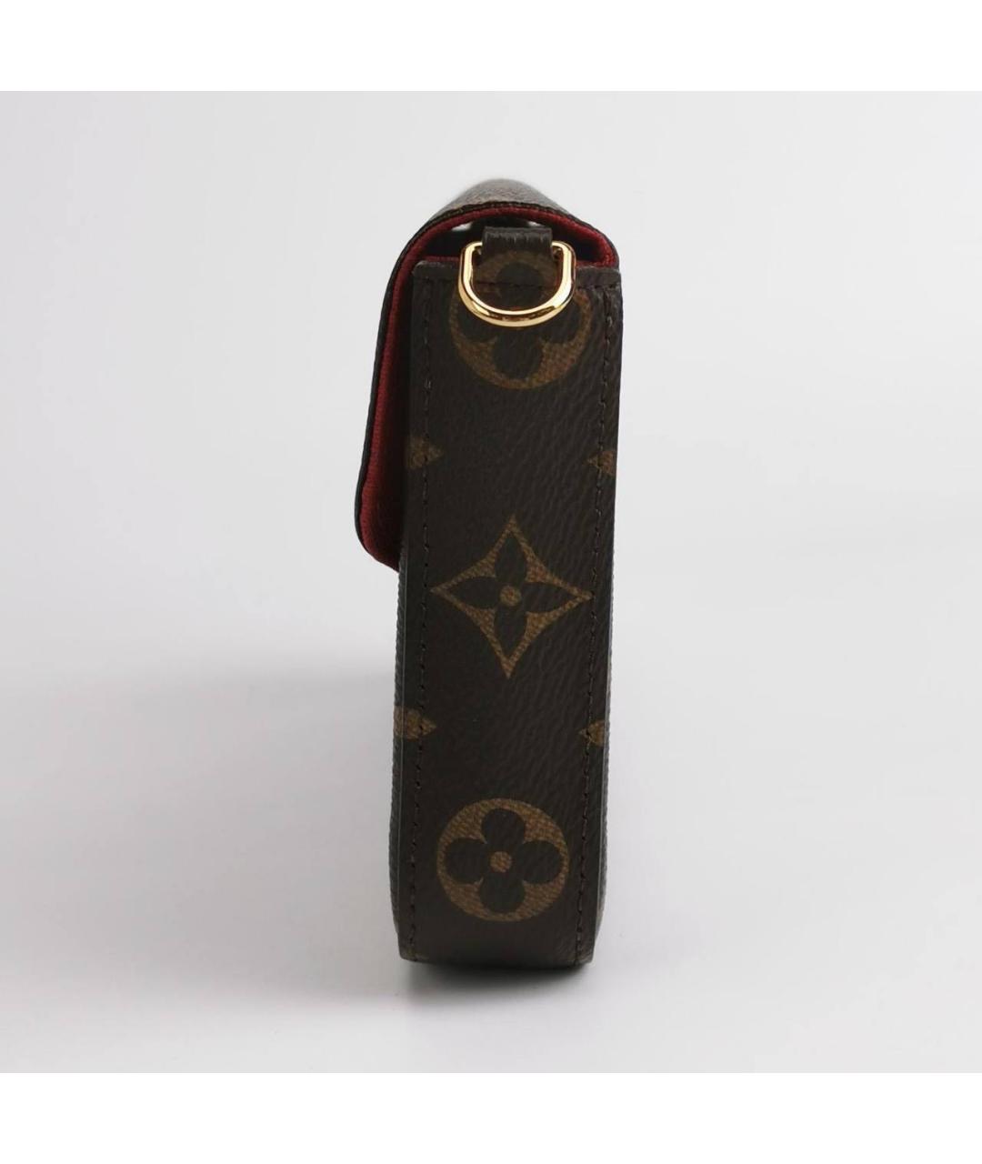 LOUIS VUITTON Коричневая кожаная сумка через плечо, фото 3