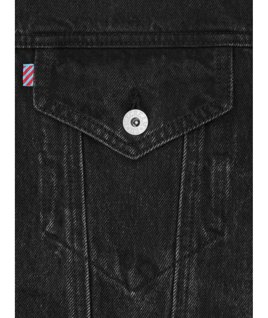 icecream Черная хлопковая куртка, фото 5