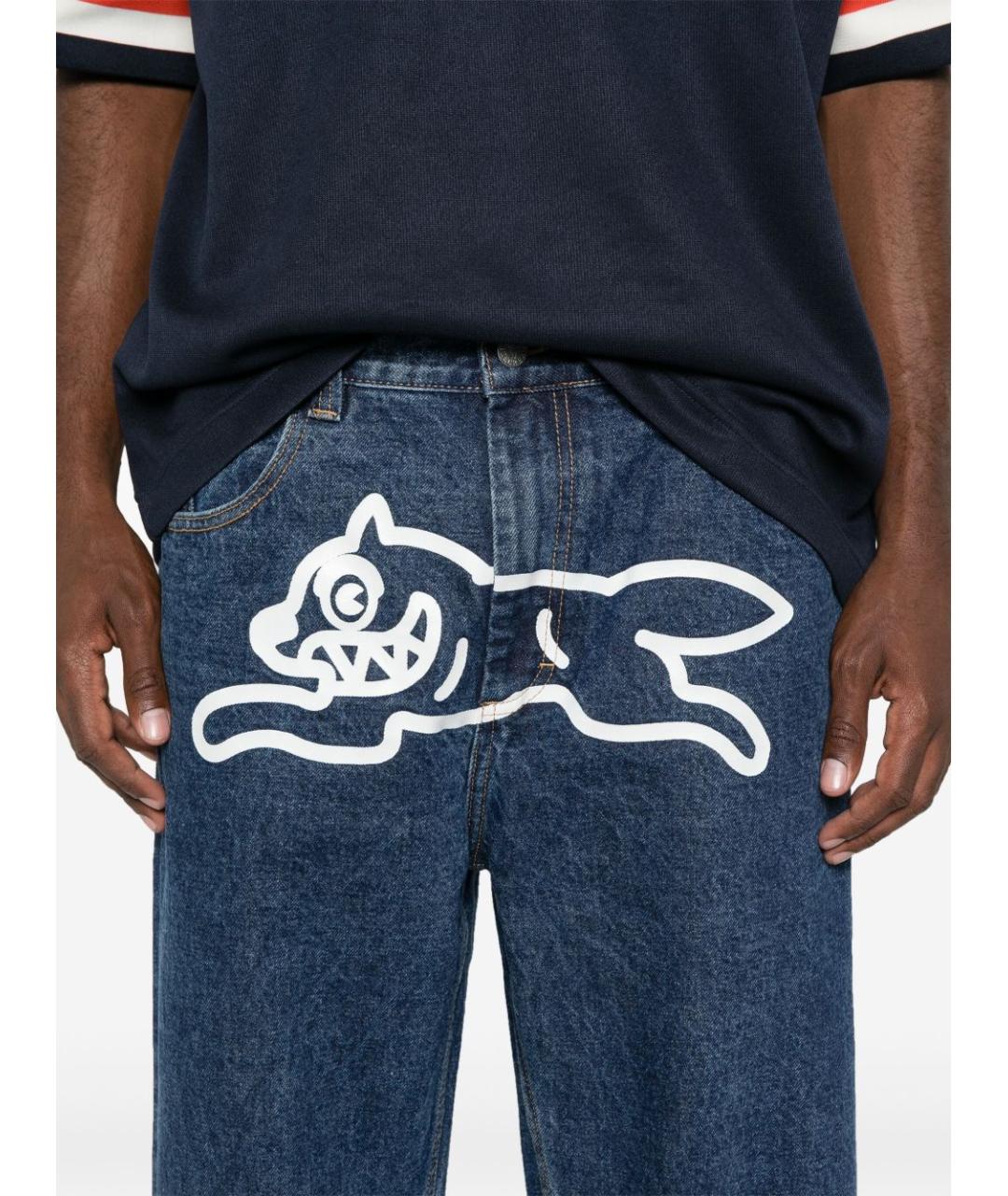 icecream Синие хлопковые прямые джинсы, фото 2