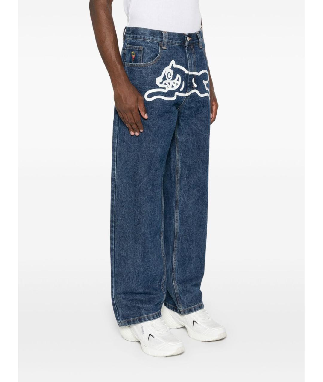 icecream Синие хлопковые прямые джинсы, фото 5