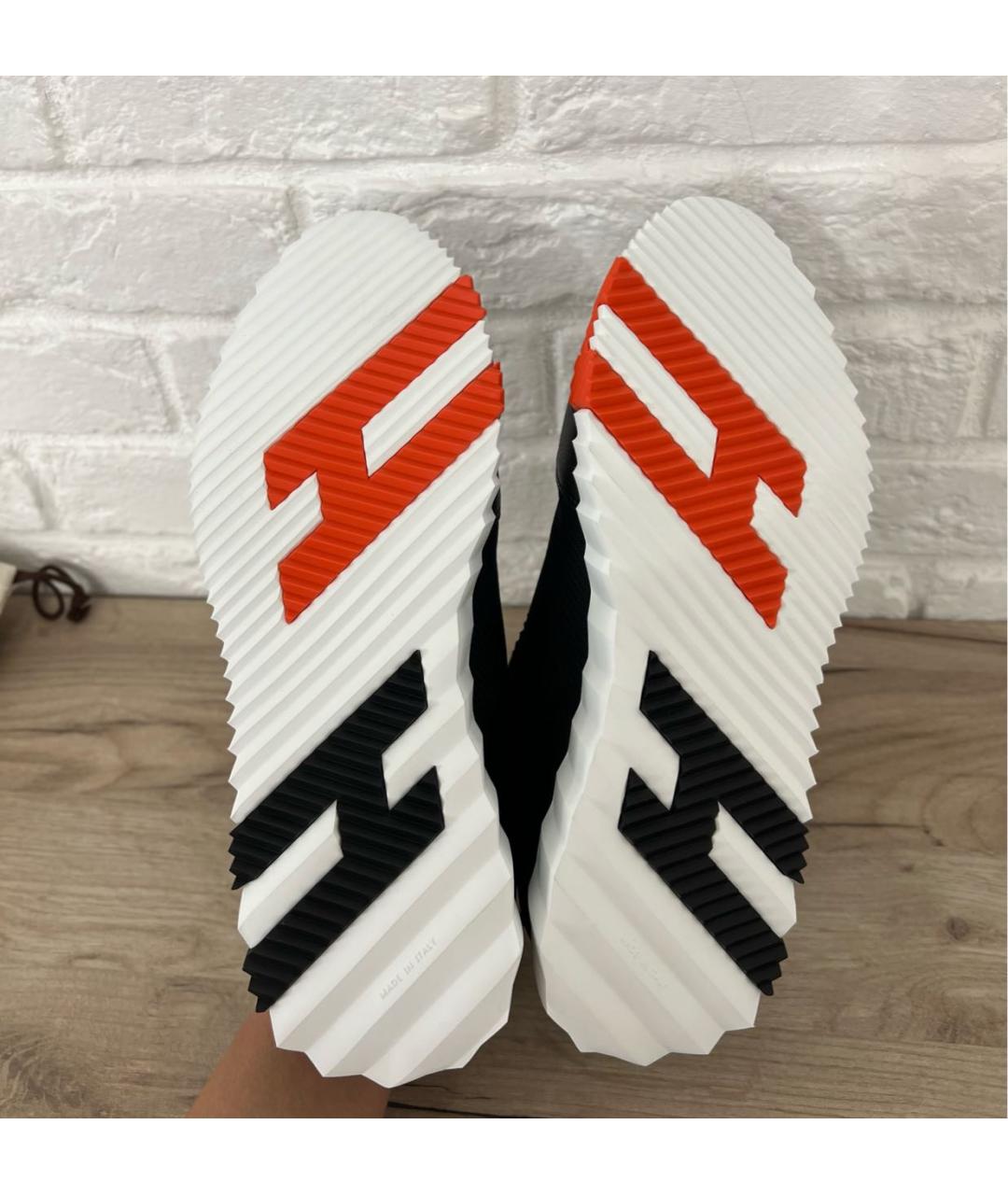 HERMES Черные кожаные низкие кроссовки / кеды, фото 7