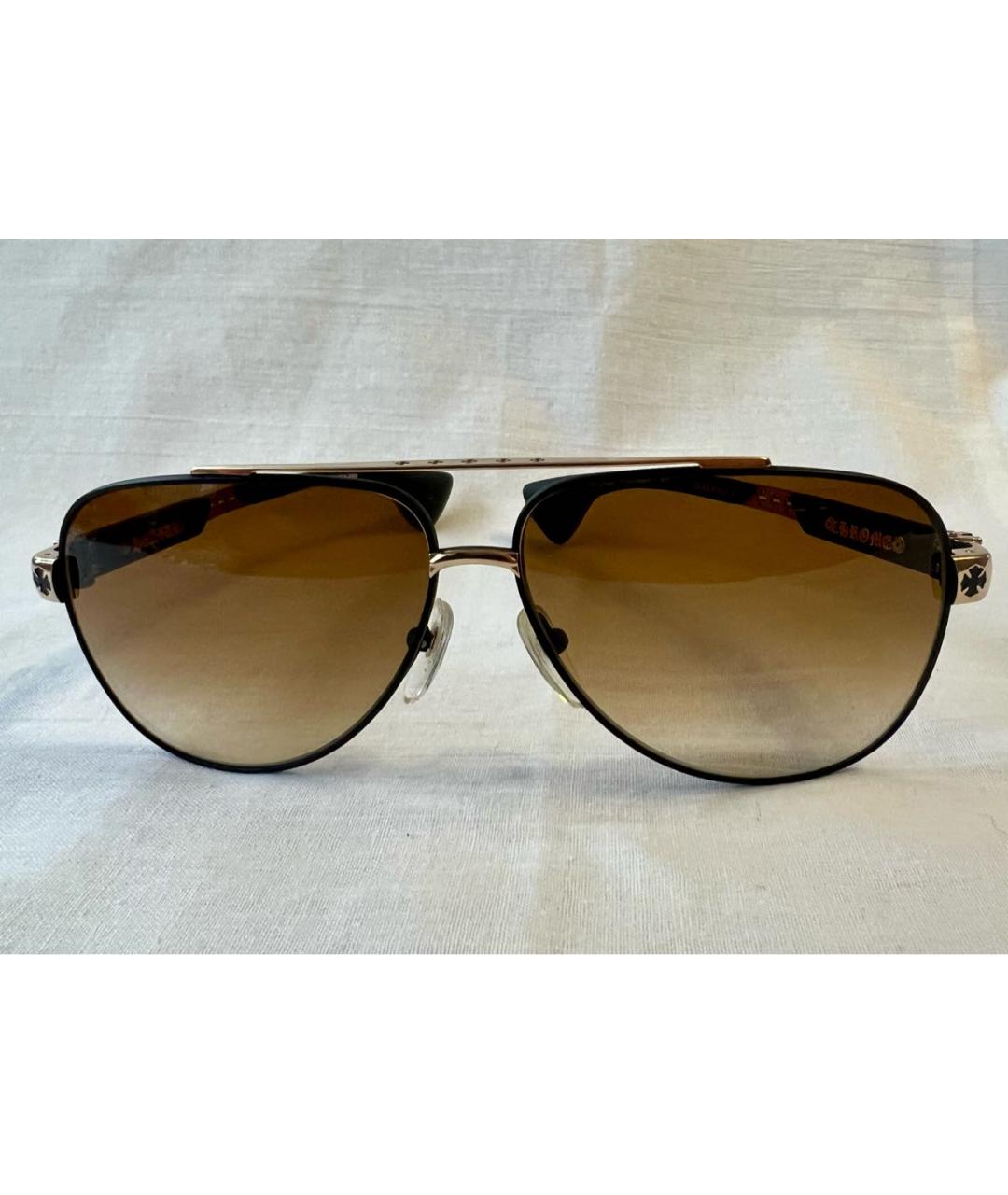 CHROME HEARTS Черные пластиковые солнцезащитные очки, фото 5