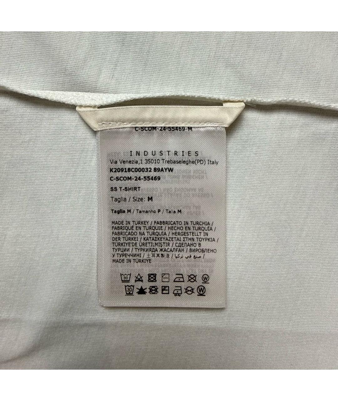 MONCLER Белая хлопковая футболка, фото 5