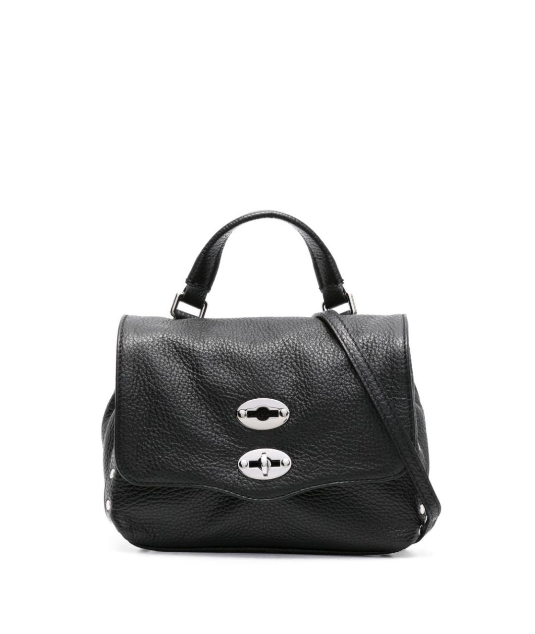 ZANELLATO Черная кожаная сумка через плечо, фото 1