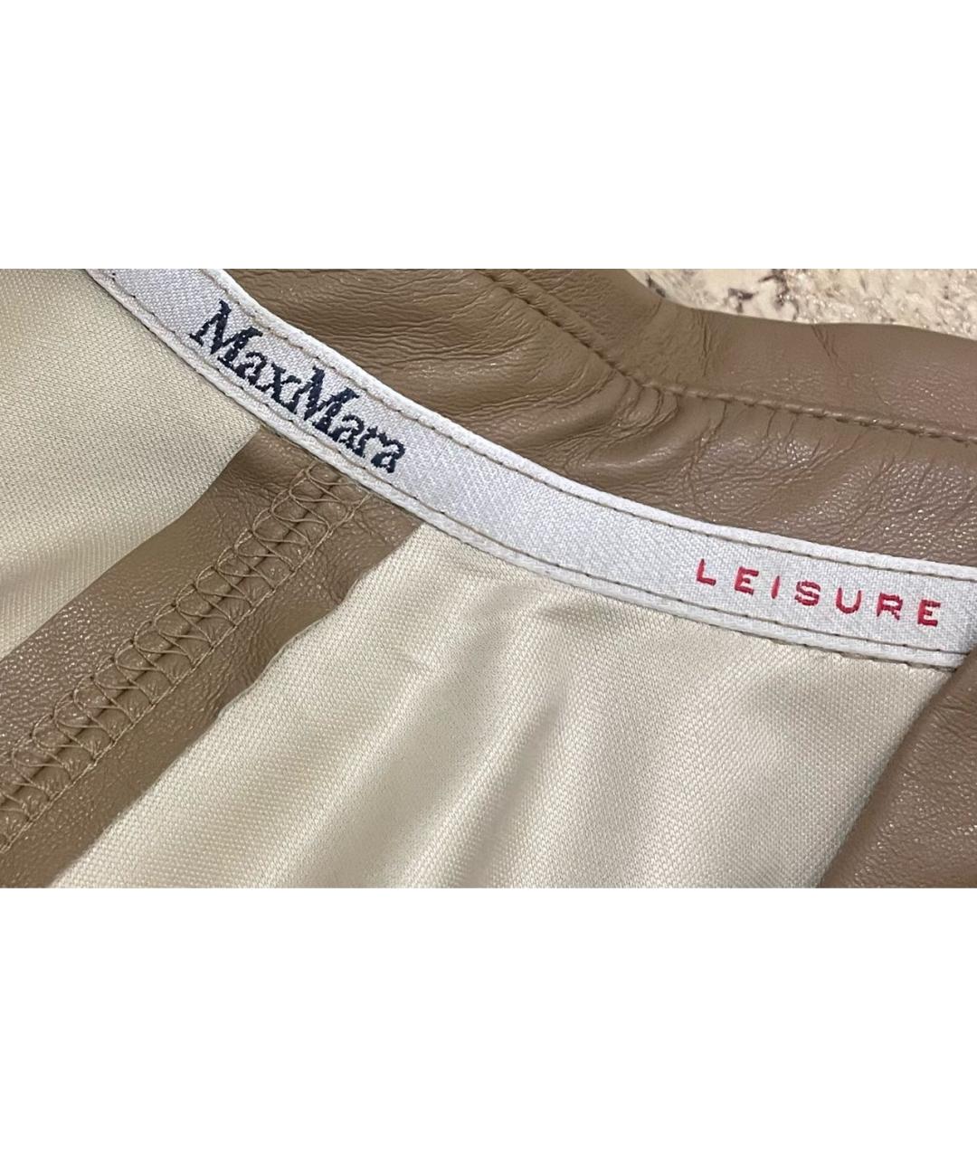 MAX MARA Коричневая полиэстеровая рубашка, фото 5