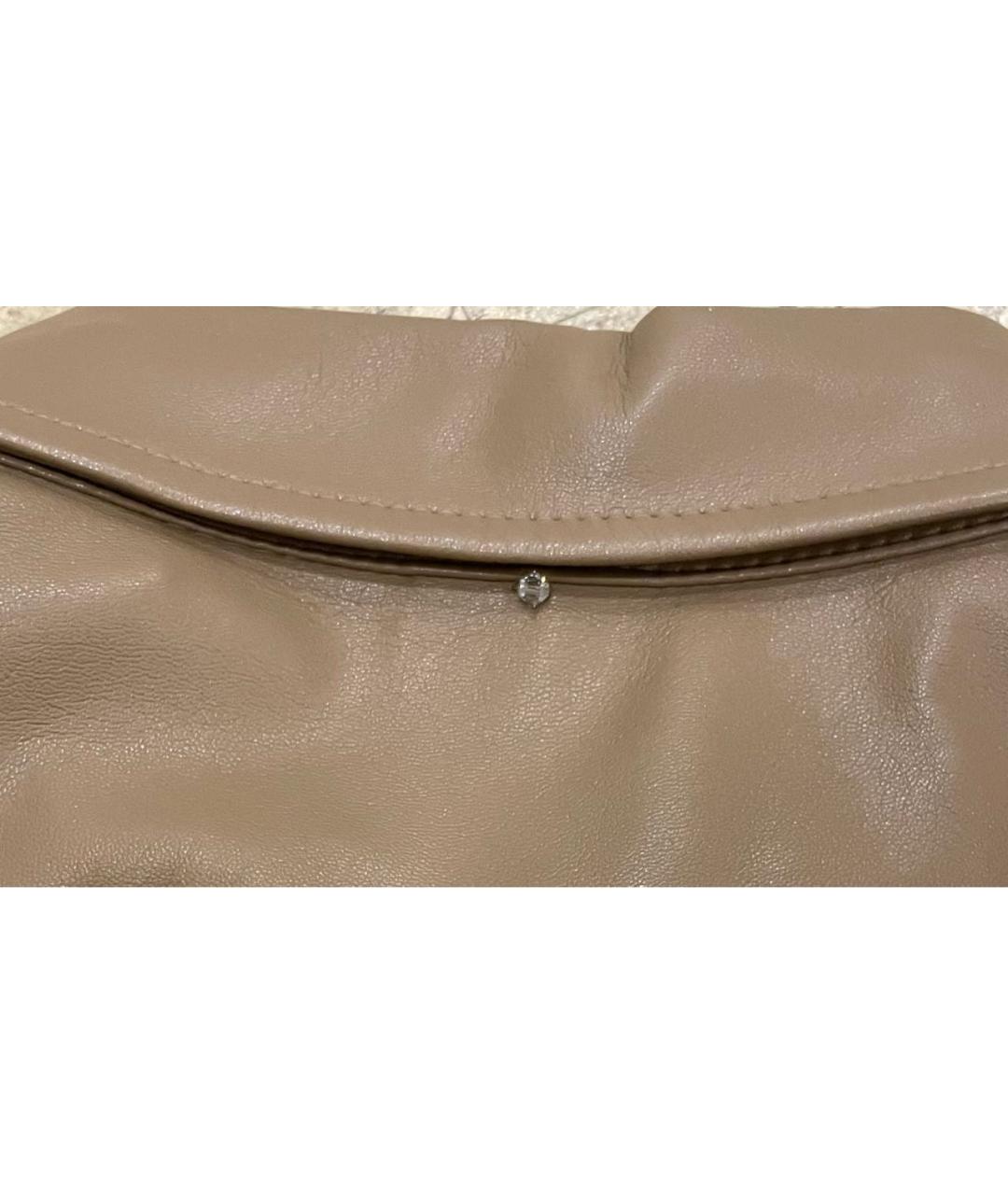 MAX MARA Коричневая полиэстеровая рубашка, фото 4