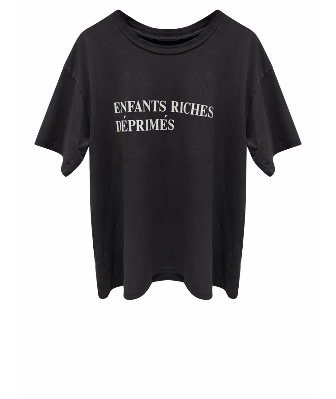 Enfants Riches Déprimés Антрацитовая хлопковая футболка, фото 1