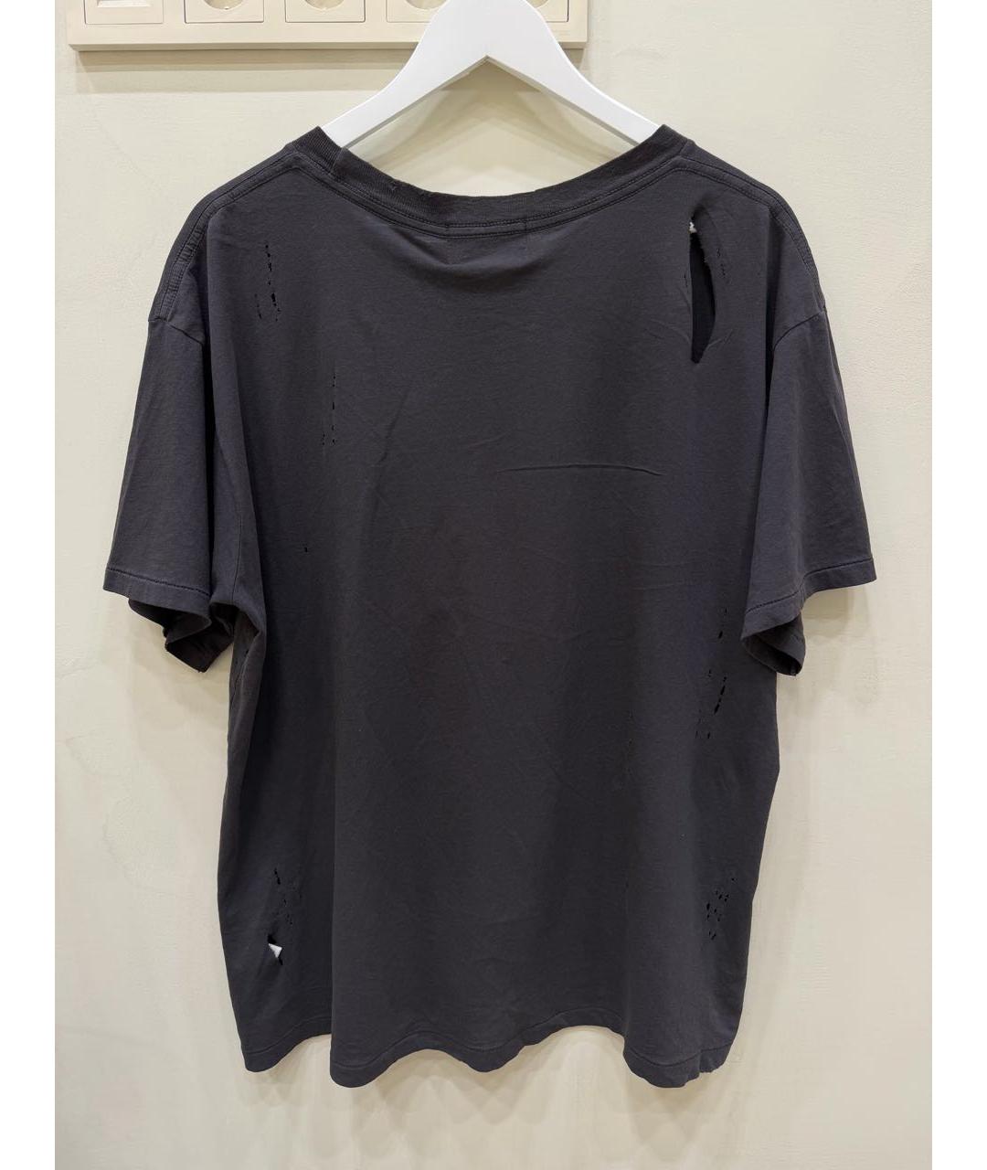 Enfants Riches Déprimés Антрацитовая хлопковая футболка, фото 2