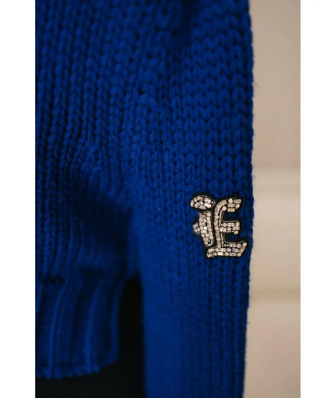 ERMANNO SCERVINO Синий шерстяной джемпер / свитер, фото 4