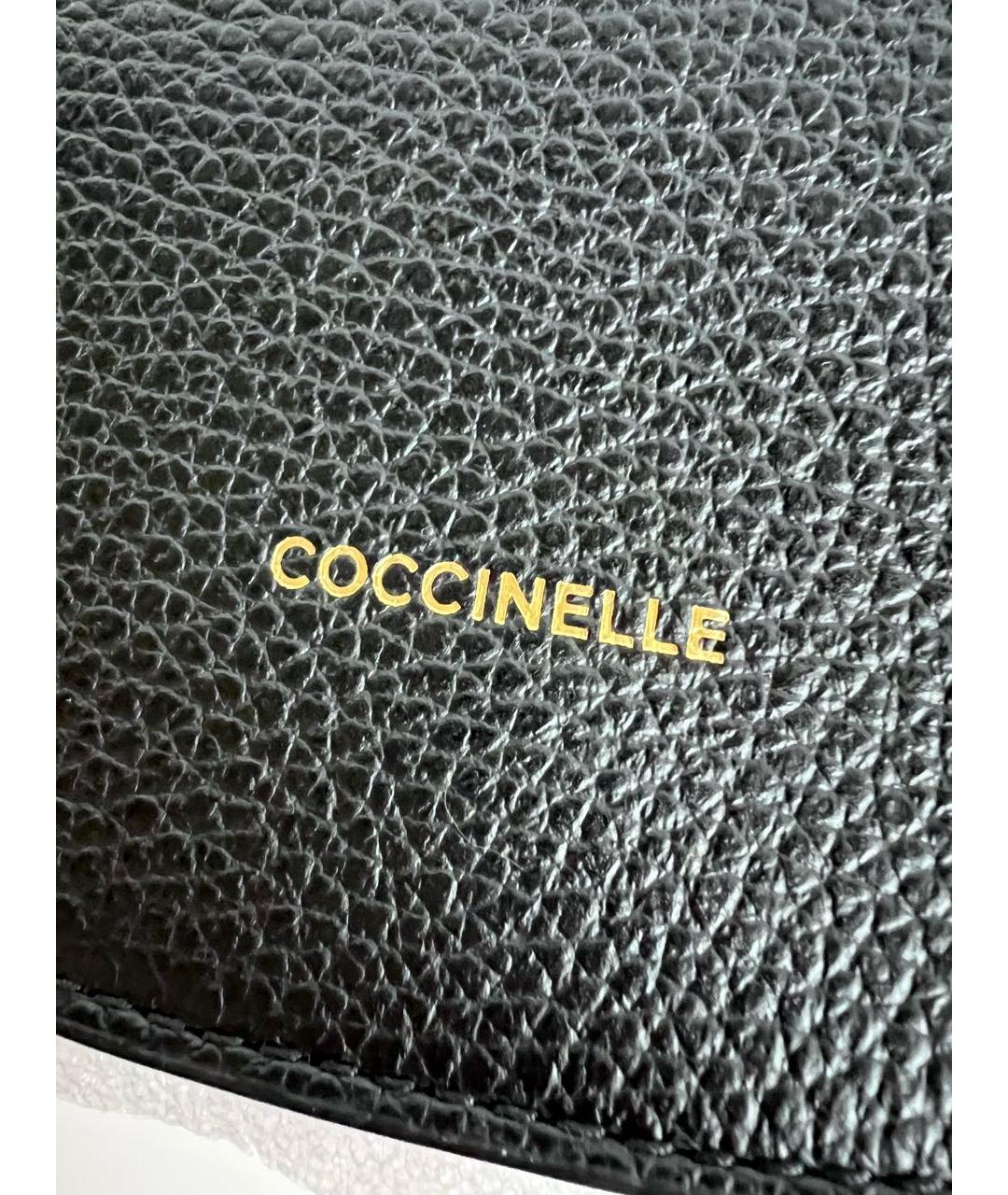 COCCINELLE Черная кожаная сумка через плечо, фото 8