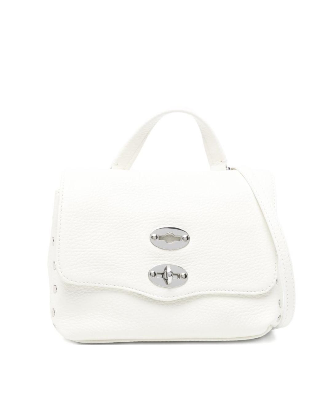 ZANELLATO Белая кожаная сумка тоут, фото 1