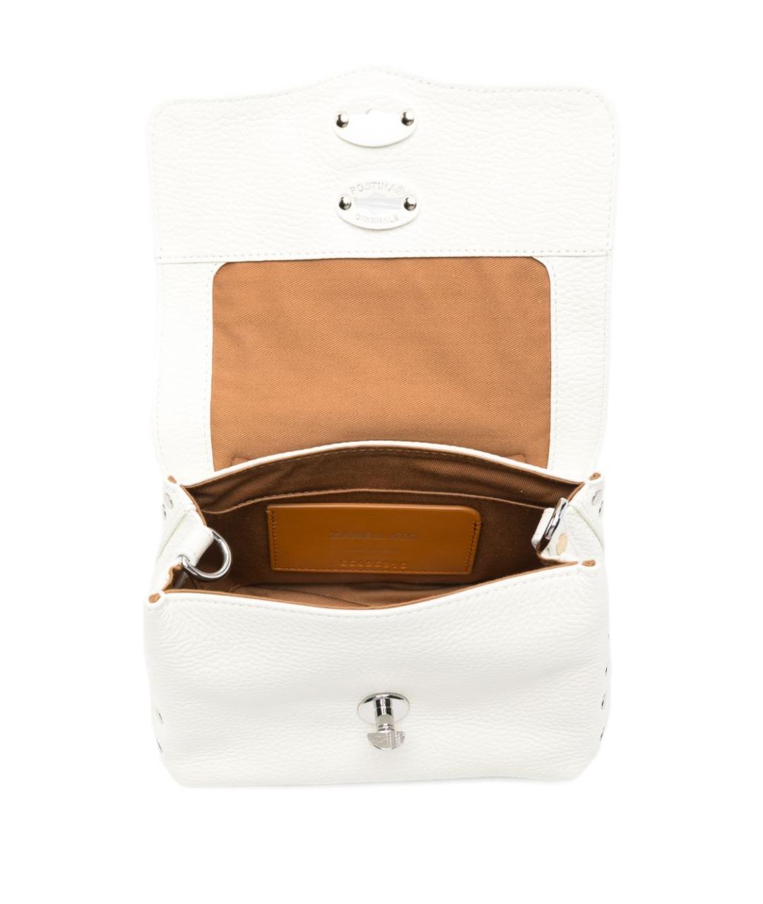 ZANELLATO Белая кожаная сумка тоут, фото 4