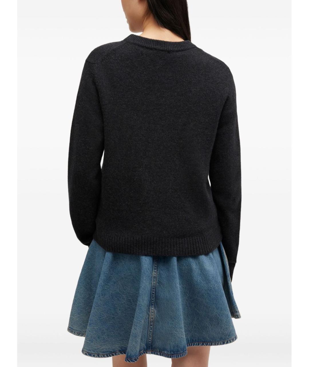 GANNI Черный шерстяной джемпер / свитер, фото 4