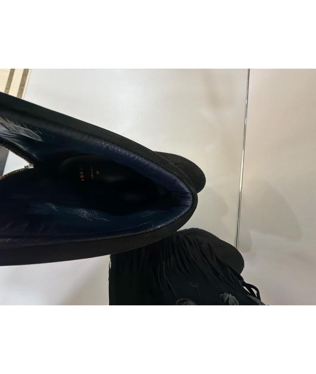 SACAI Черные замшевые ботинки, фото 5