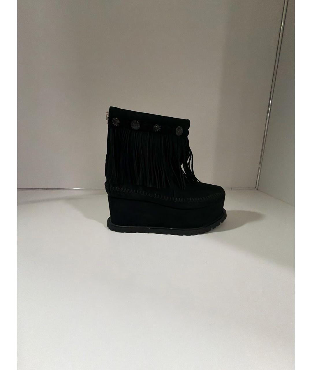 SACAI Черные замшевые ботинки, фото 9