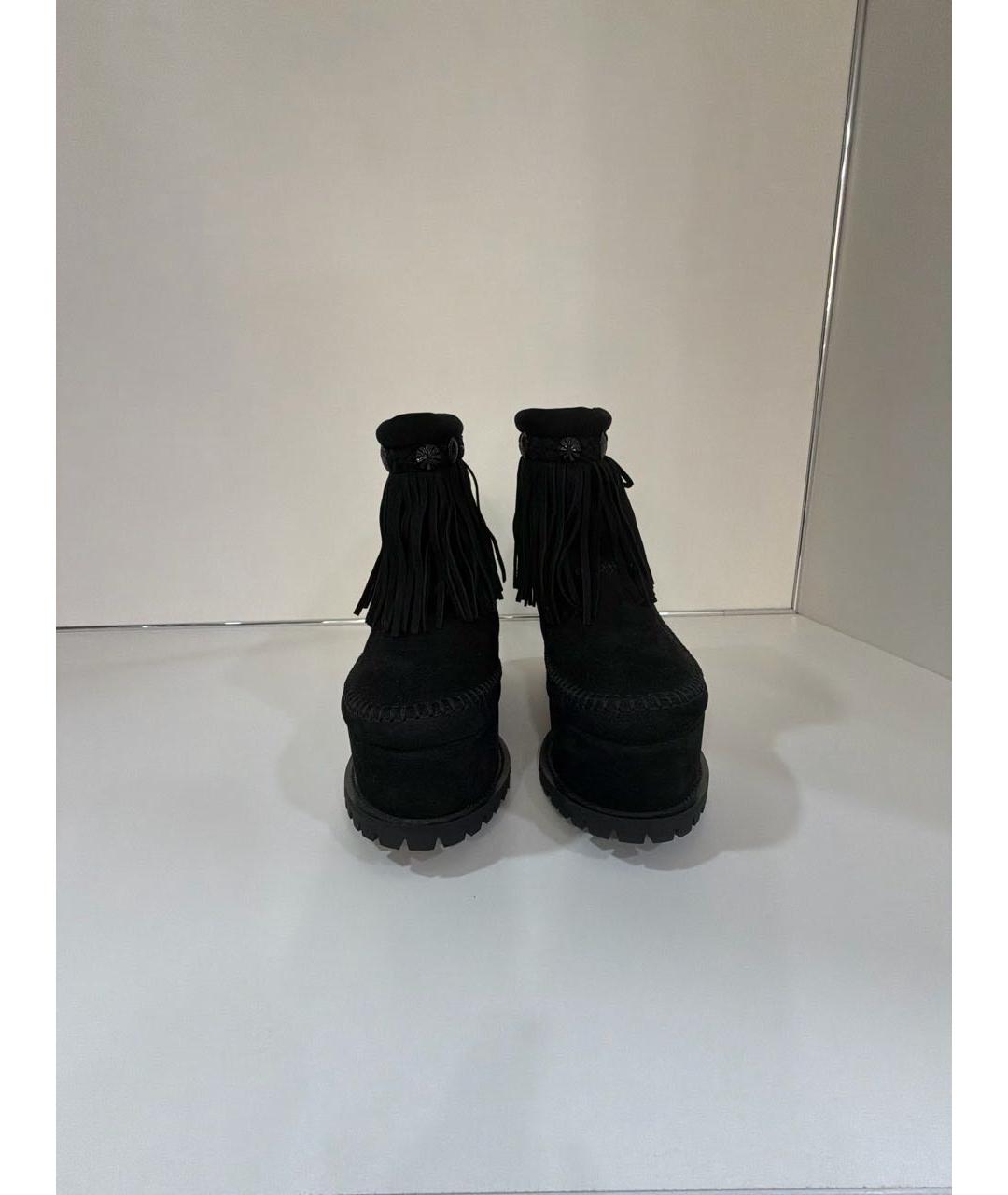 SACAI Черные замшевые ботинки, фото 2