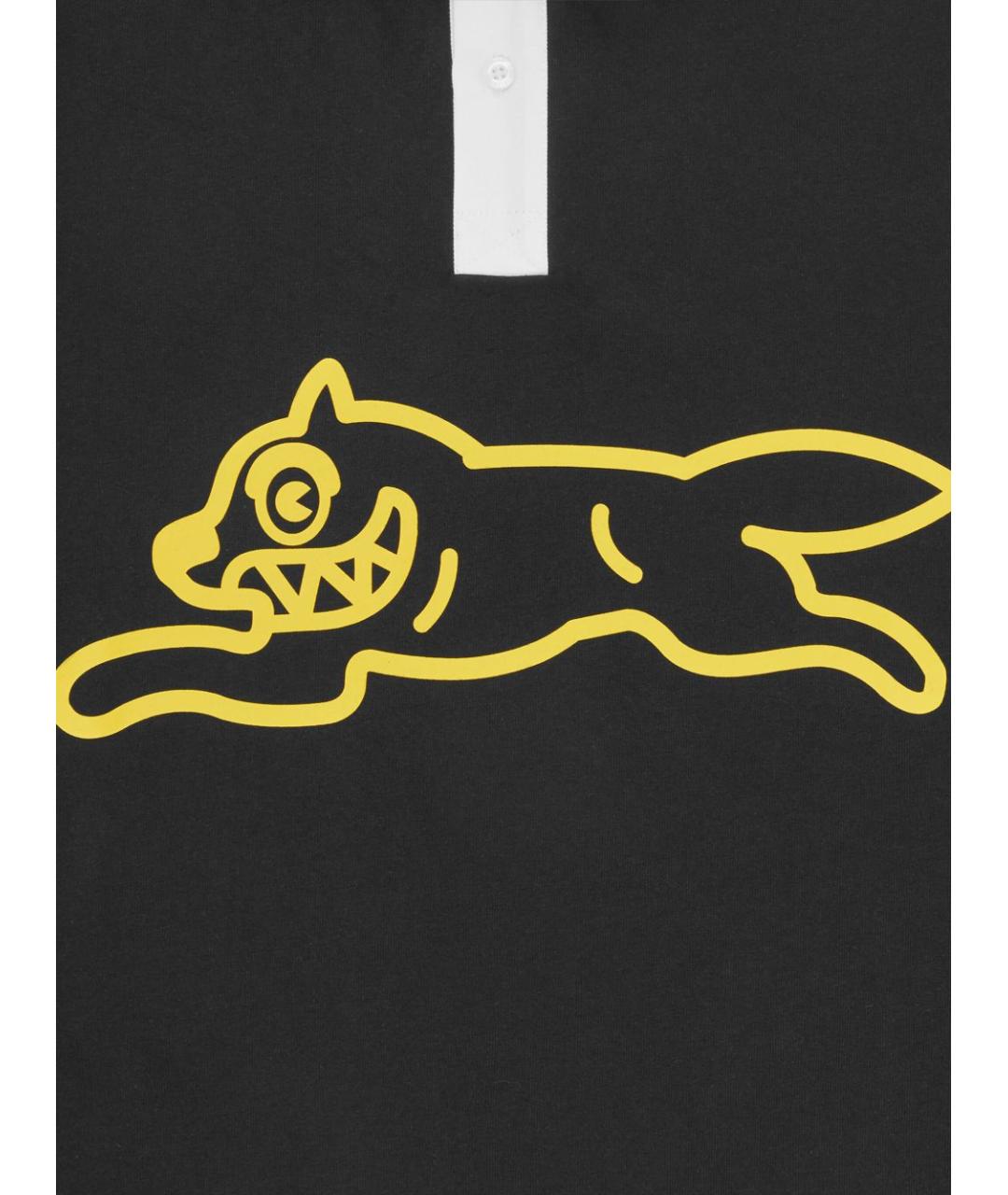 icecream Черное хлопковое поло с длинным рукавом, фото 4