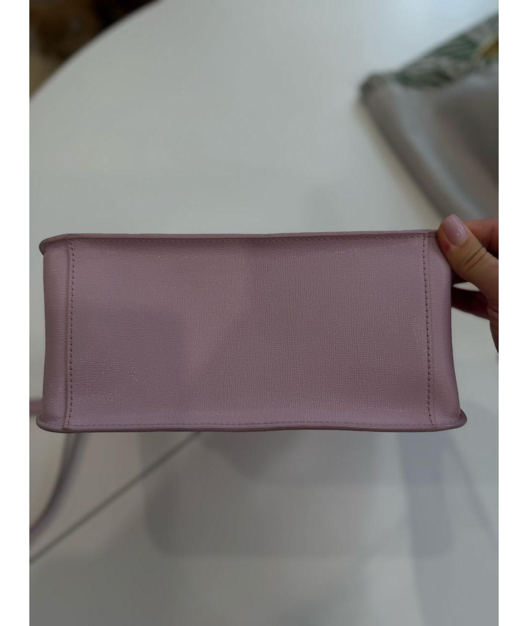 FURLA Розовая сумка через плечо из искусственной кожи, фото 6