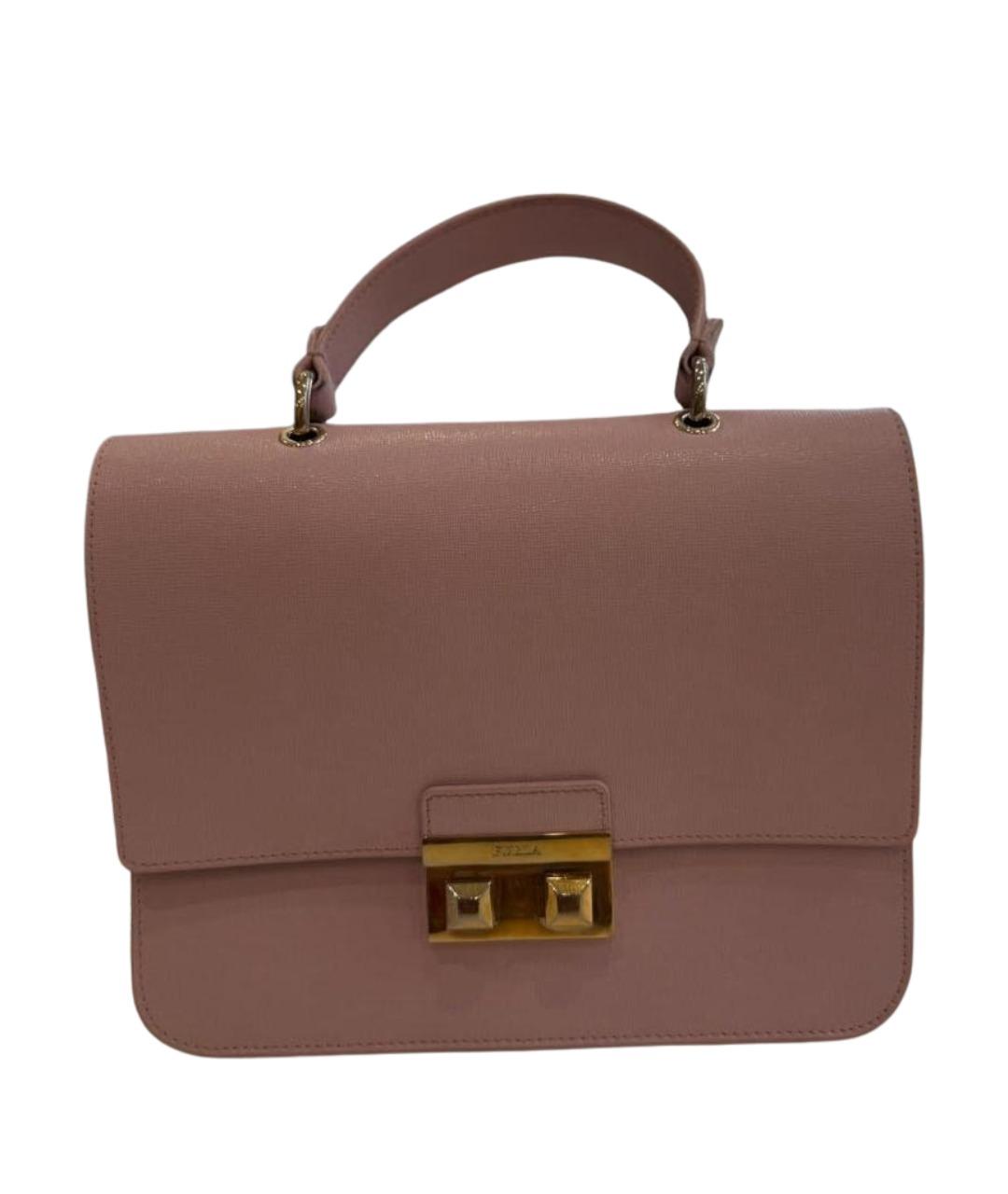 FURLA Розовая сумка через плечо из искусственной кожи, фото 1