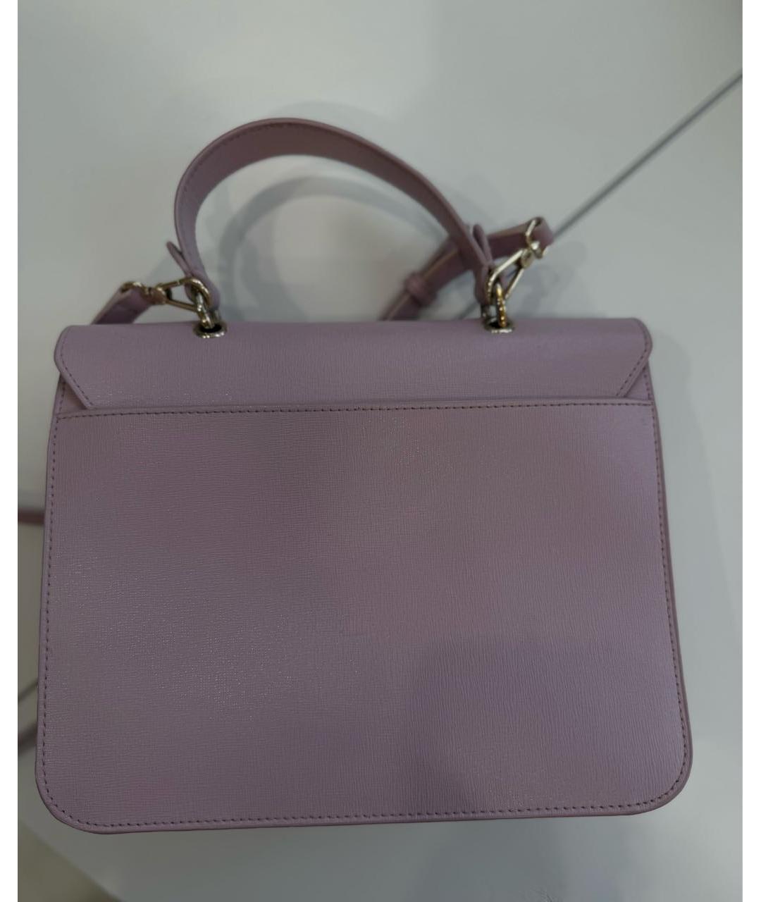 FURLA Розовая сумка через плечо из искусственной кожи, фото 3