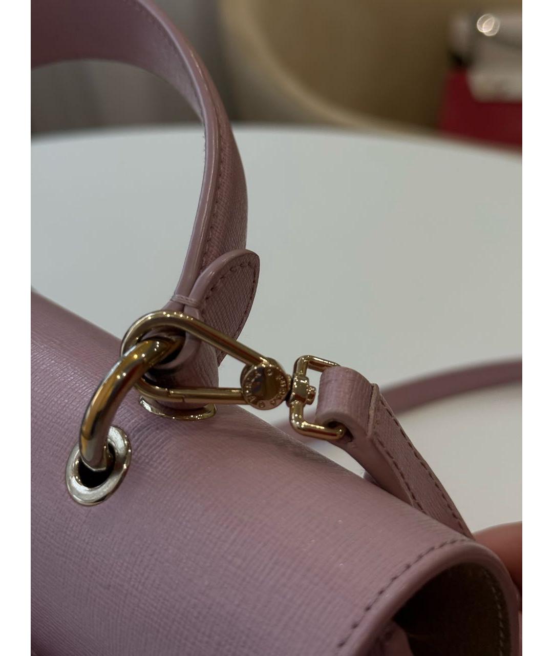 FURLA Розовая сумка через плечо из искусственной кожи, фото 7