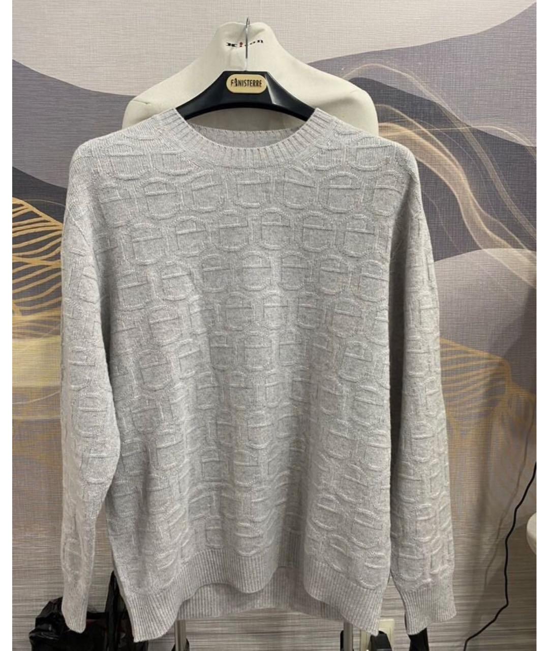 ELEVENTY Серый шерстяной джемпер / свитер, фото 5