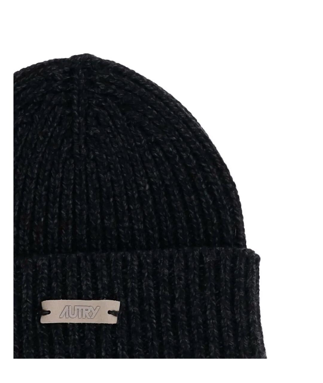 AUTRY Антрацитовая шерстяная шапка, фото 3