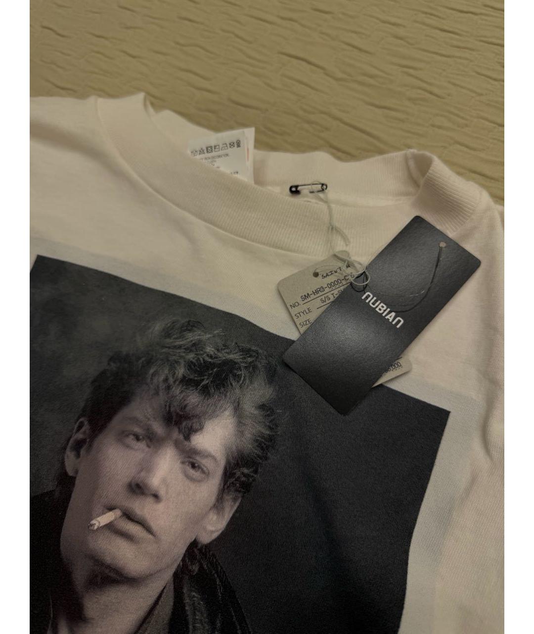 SAINT Mxxxxxx Белая хлопковая футболка, фото 5