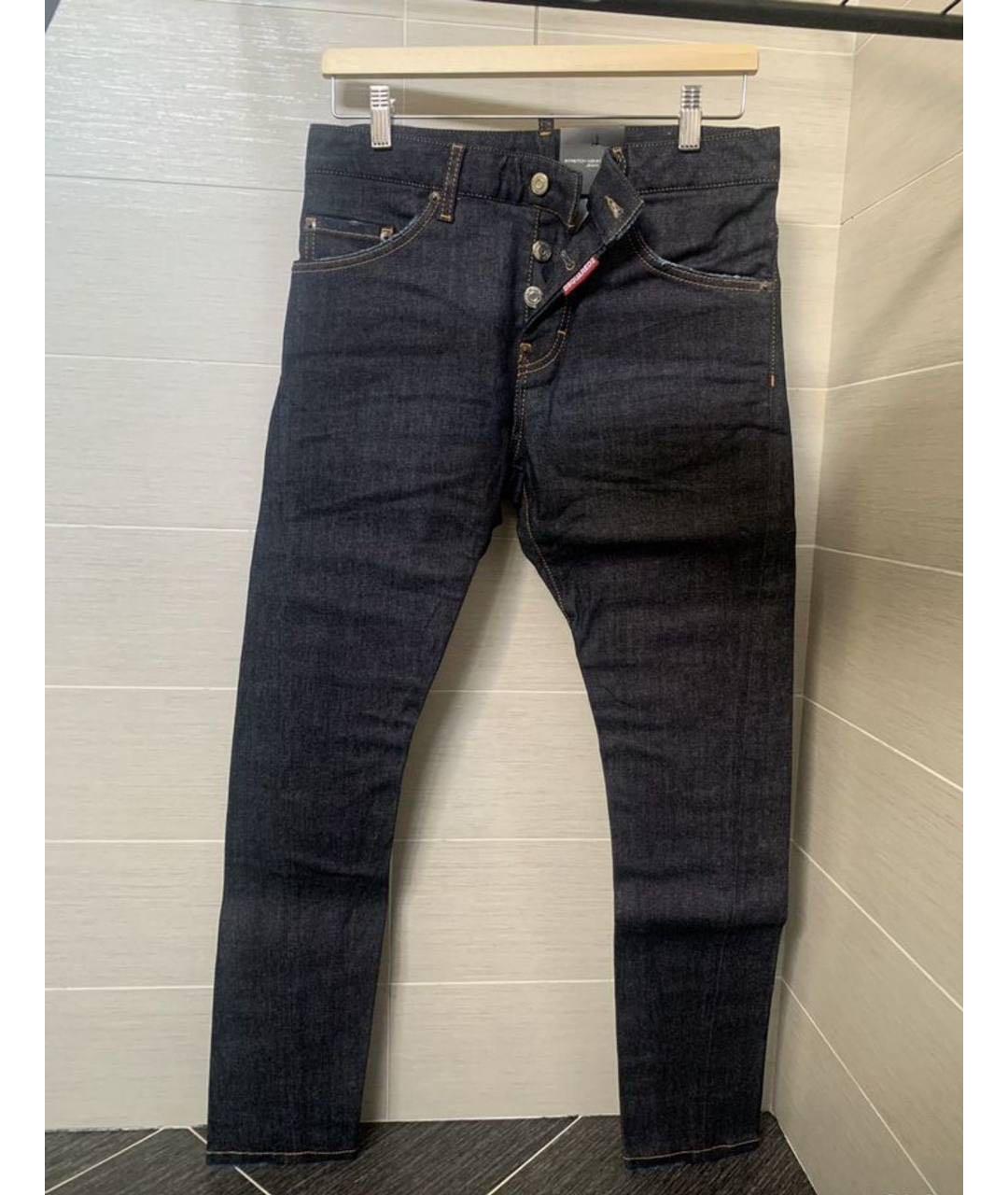 DSQUARED2 KIDS Темно-синие деним детские джинсы, фото 6