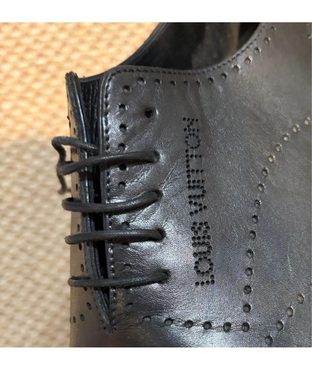 LOUIS VUITTON Черные кожаные туфли, фото 5