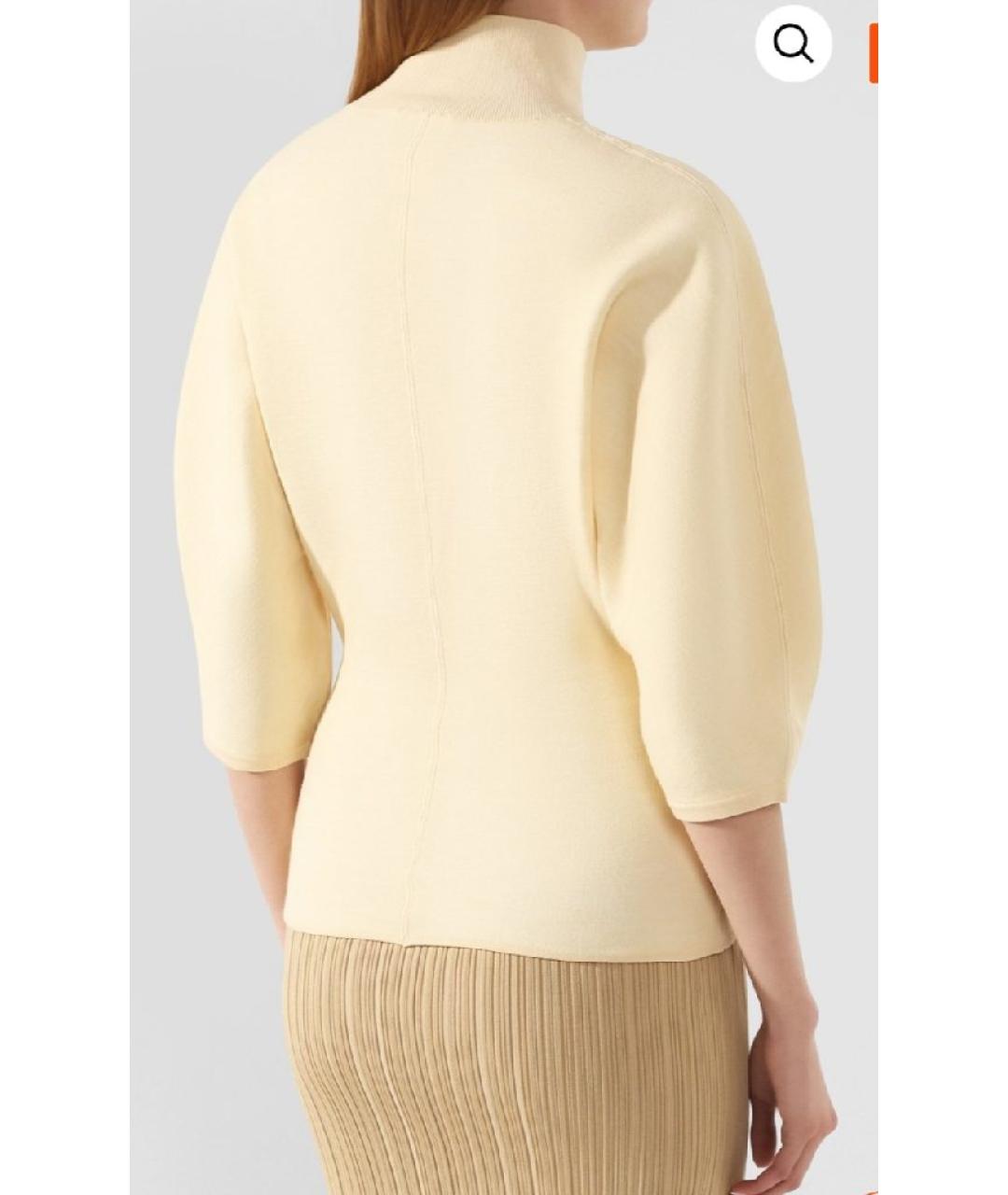 ACNE STUDIOS Желтый шерстяной джемпер / свитер, фото 2