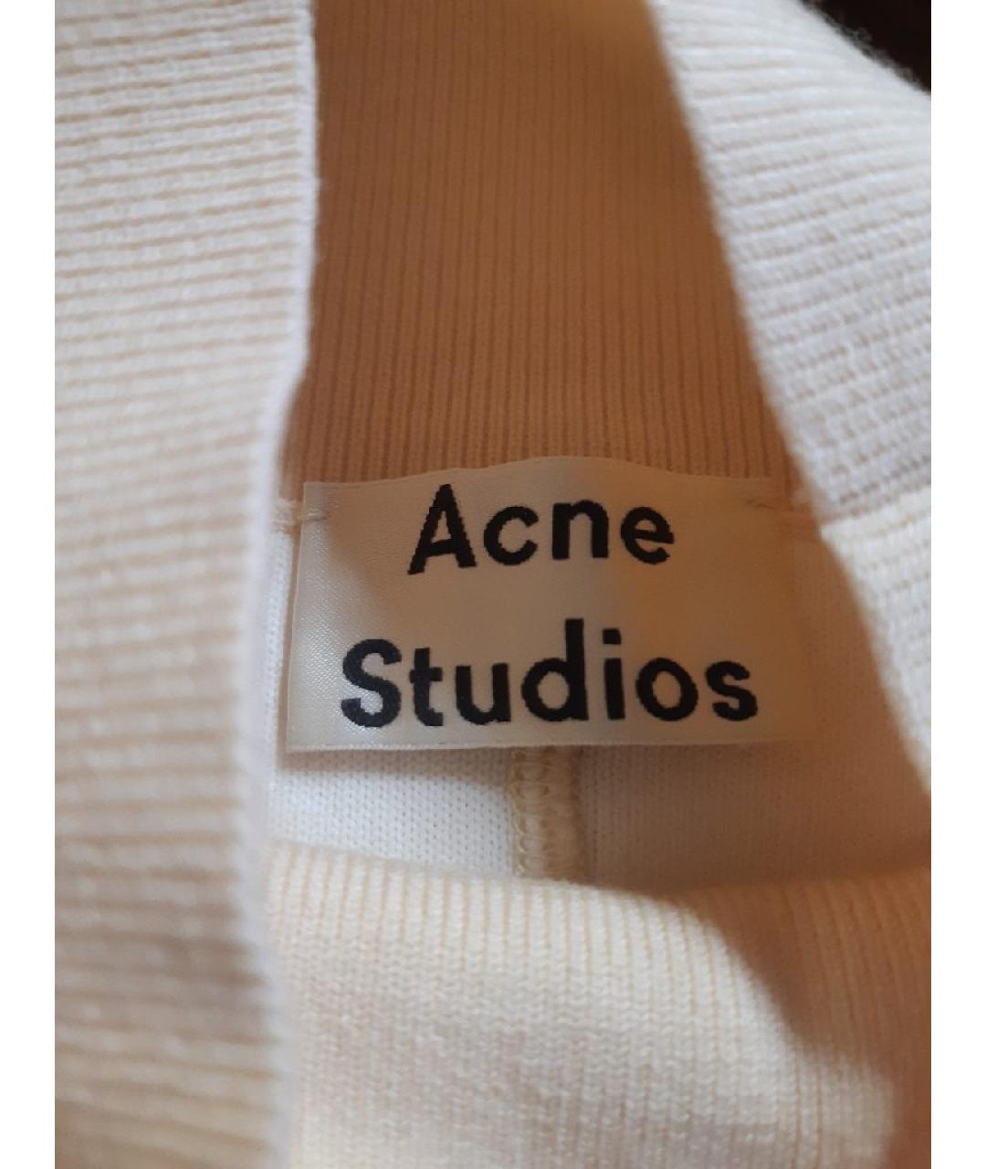 ACNE STUDIOS Желтый шерстяной джемпер / свитер, фото 3